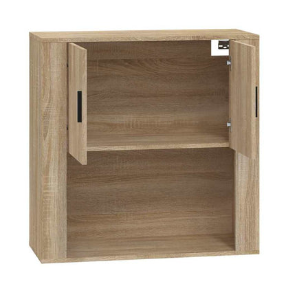 vidaXL Wandschrank Sonoma-Eiche 80x33x80 cm Holzwerkstoff