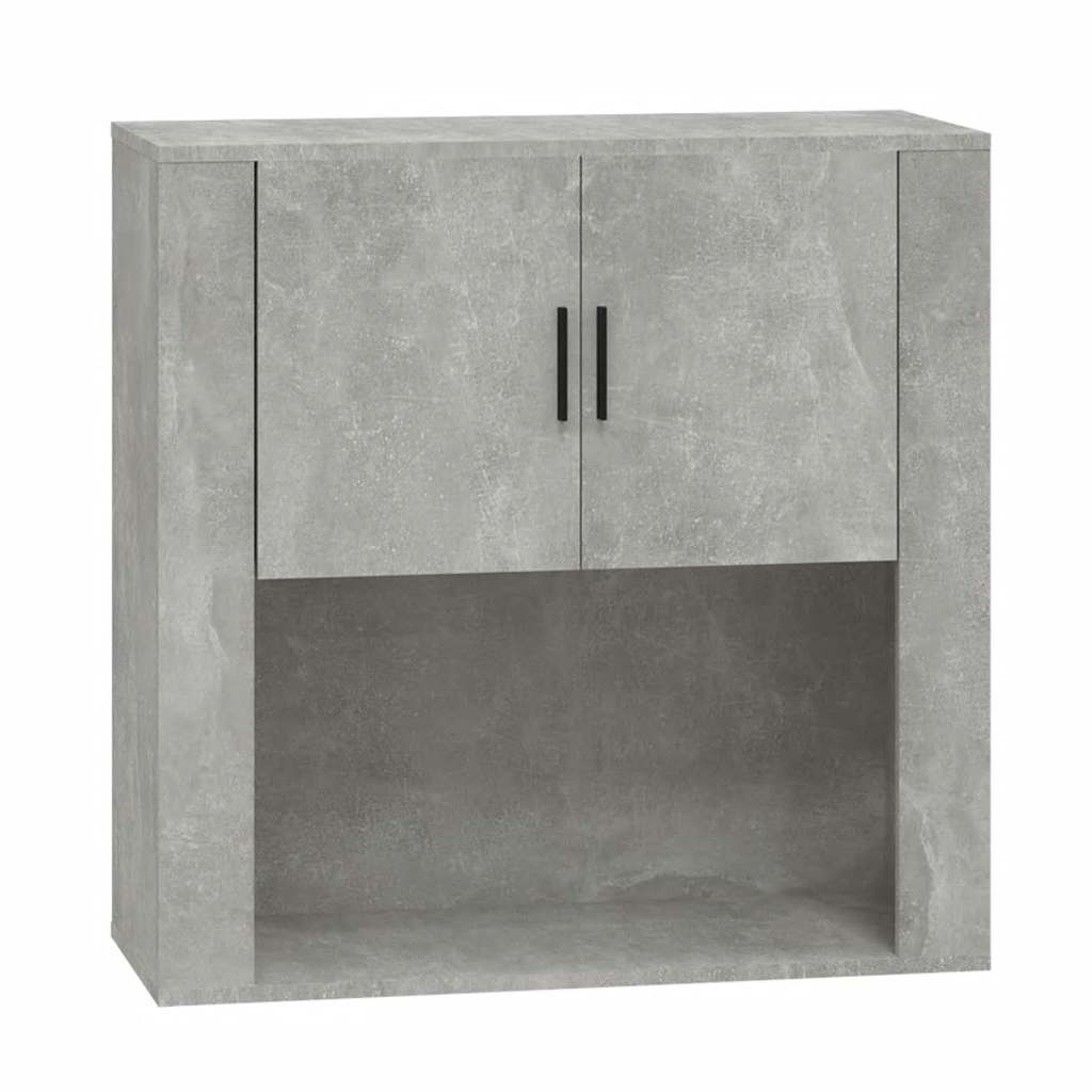 vidaXL Armoire murale gris béton 80x33x80 cm Bois d'ingénierie