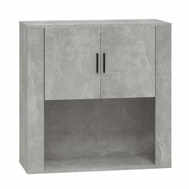 vidaXL Wandschrank Betongrau 80x33x80 cm Holzwerkstoff
