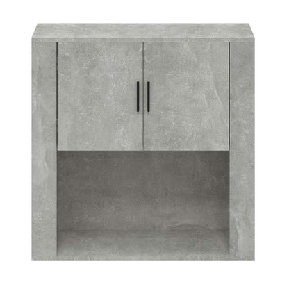 vidaXL Armoire murale gris béton 80x33x80 cm Bois d'ingénierie