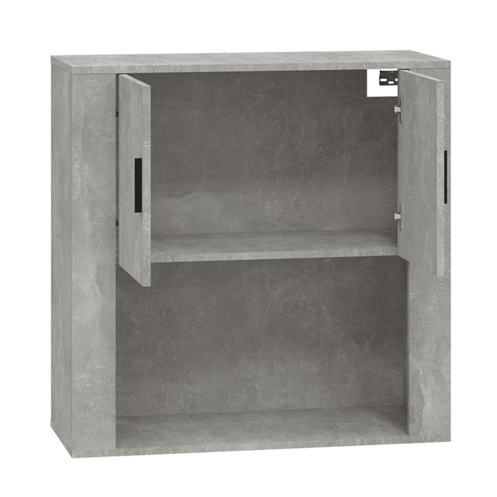 vidaXL Armoire murale gris béton 80x33x80 cm Bois d'ingénierie