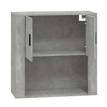 vidaXL Armoire murale gris béton 80x33x80 cm Bois d'ingénierie