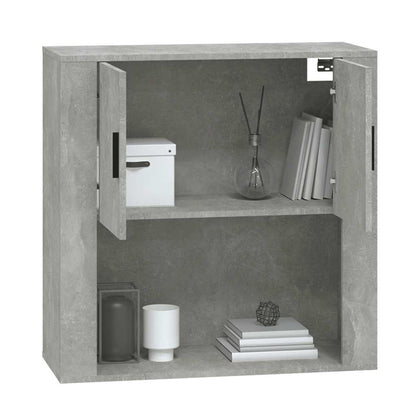 vidaXL Armoire murale gris béton 80x33x80 cm Bois d'ingénierie