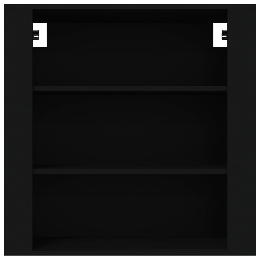 vidaXL Armoire murale Noir 80x33x80 cm Aggloméré