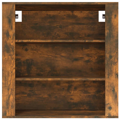 vidaXL Wandschrank Räuchereiche 80x33x80 cm Holzwerkstoff