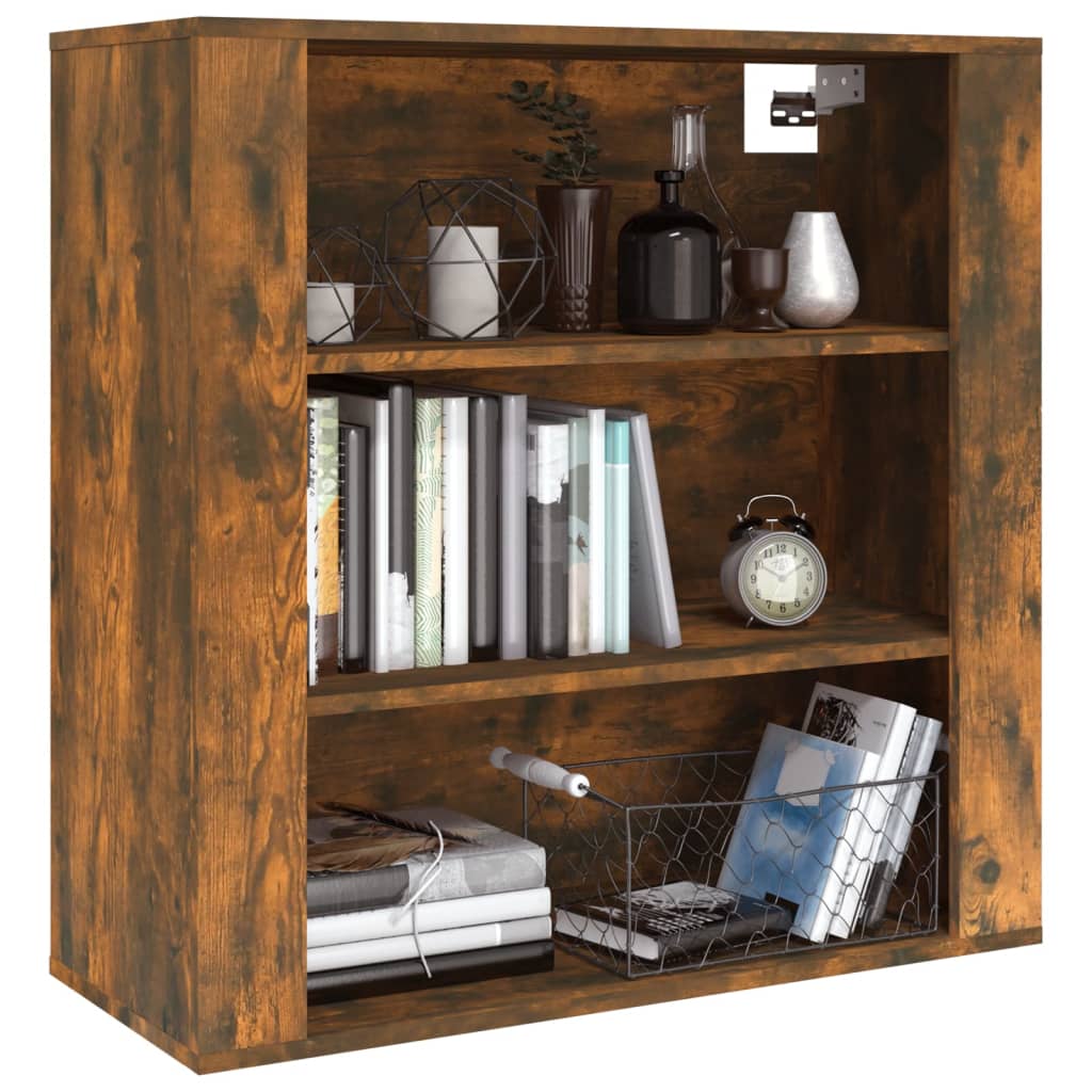 vidaXL Wandschrank Räuchereiche 80x33x80 cm Holzwerkstoff