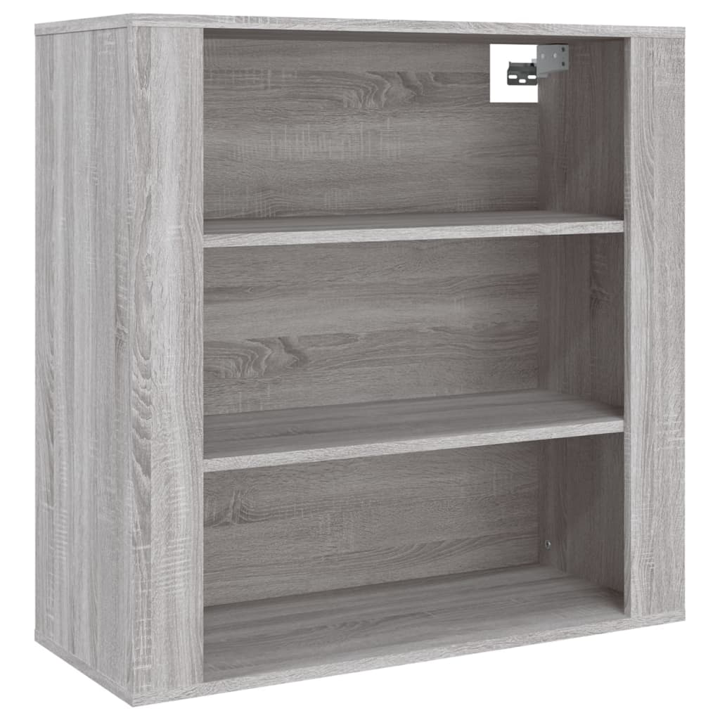 vidaXL Wandschrank Grau Sonoma 80x33x80 cm Holzwerkstoff