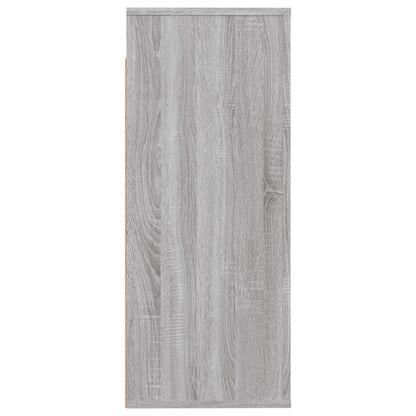 vidaXL Wandschrank Grau Sonoma 80x33x80 cm Holzwerkstoff
