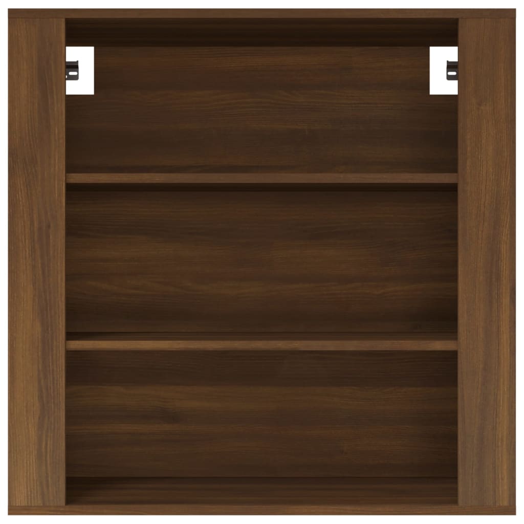 vidaXL Wandschrank Braun Eichen-Optik 80x33x80 cm Holzwerkstoff
