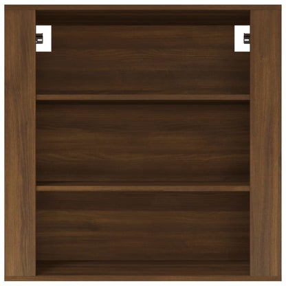 vidaXL Wandschrank Braun Eichen-Optik 80x33x80 cm Holzwerkstoff