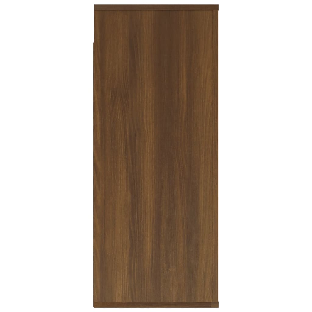 vidaXL Wandschrank Braun Eichen-Optik 80x33x80 cm Holzwerkstoff