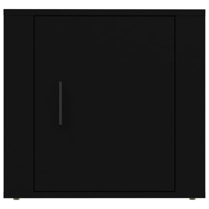 vidaXL Nachttisch Schwarz 50x39x47 cm