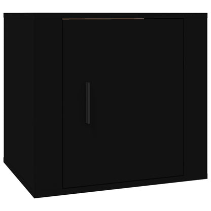 vidaXL Nachttische 2 Stk. Schwarz 50x39x47 cm