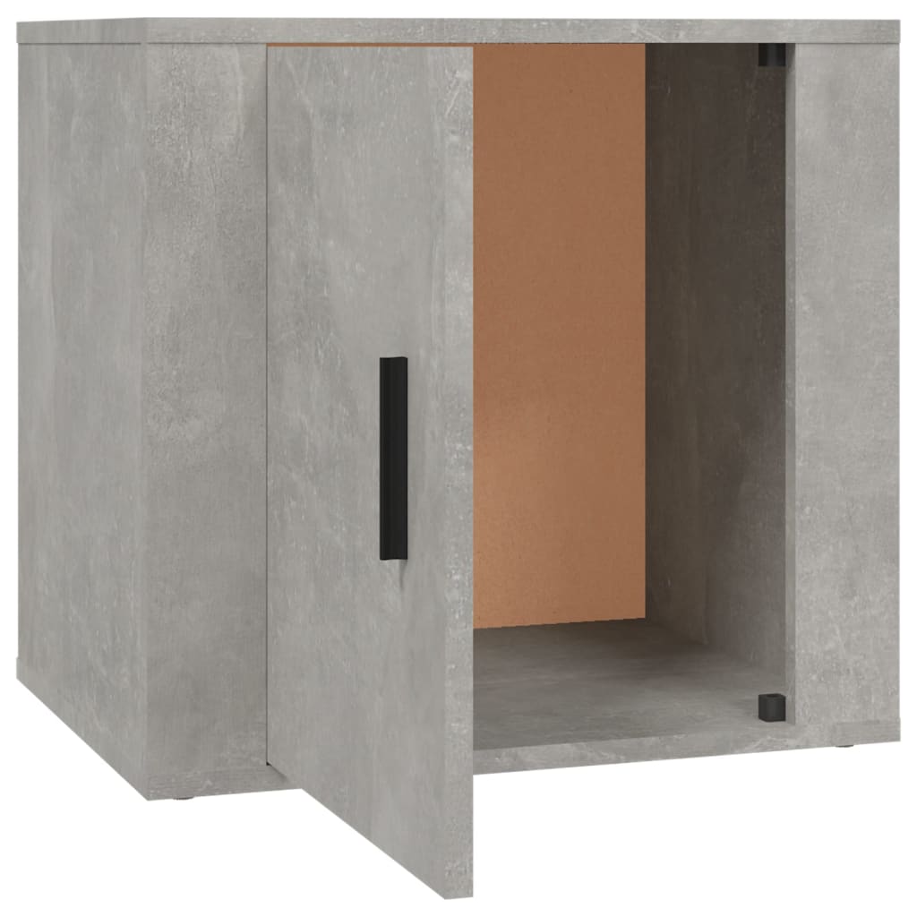 vidaXL Nachttisch Betongrau 50x39x47 cm
