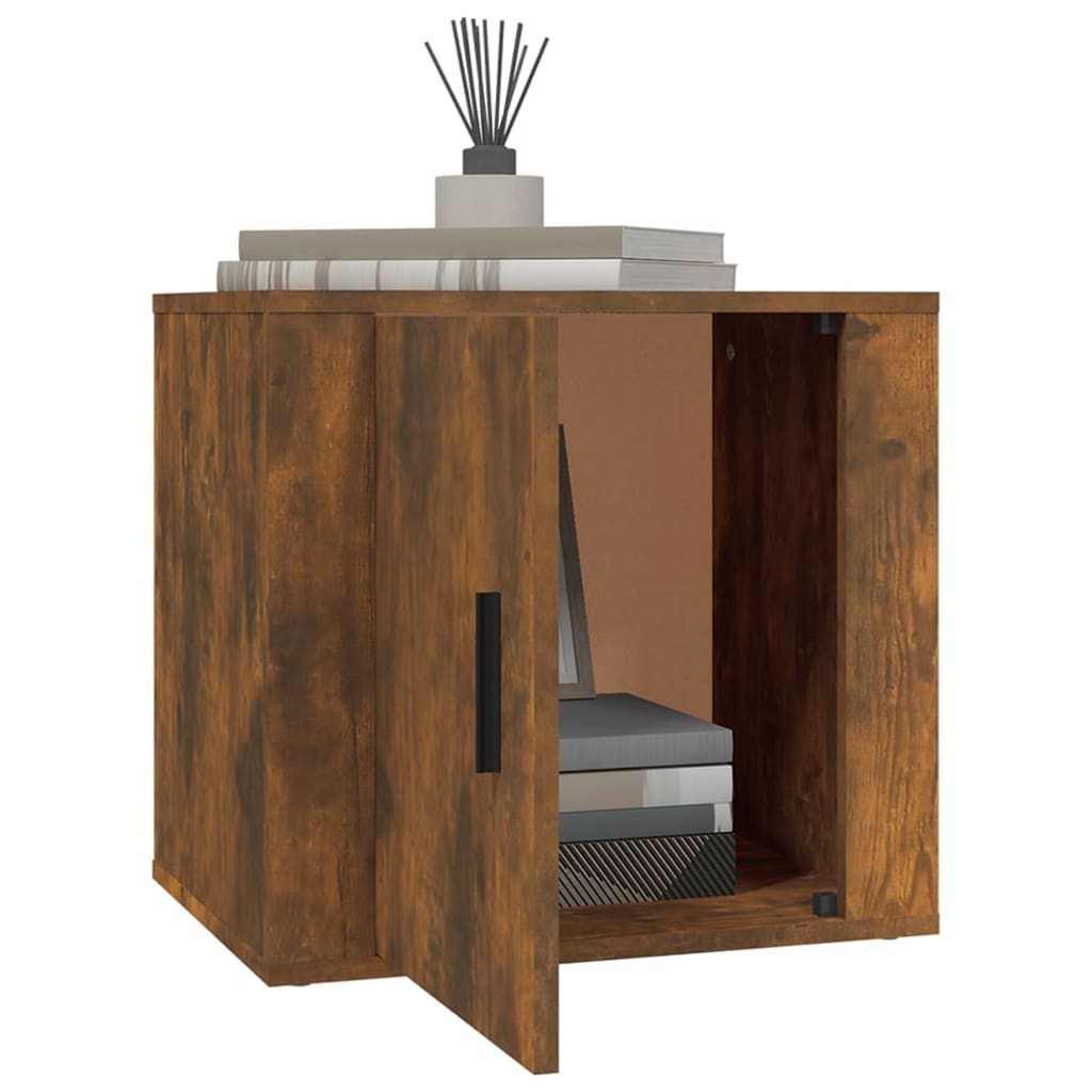 vidaXL Tables de chevet 2 pcs Chêne fumé 50x39x47 cm