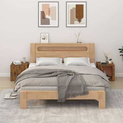 vidaXL Tables de chevet 2 pcs Chêne fumé 50x39x47 cm