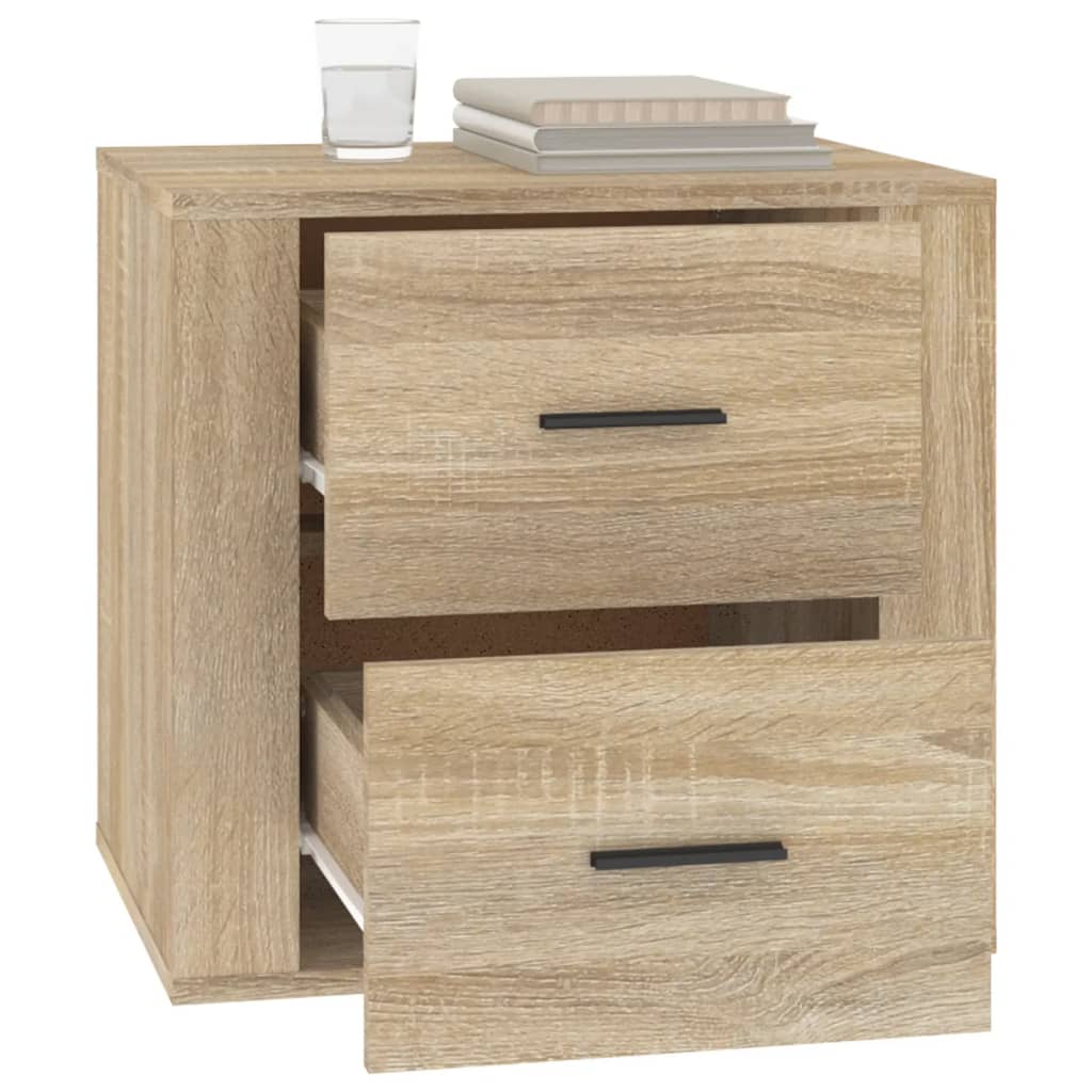 vidaXL Nachttisch Sonoma-Eiche 50x39x47 cm
