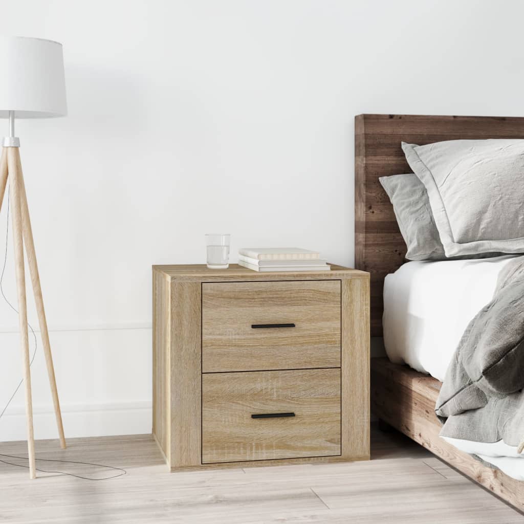 vidaXL Nachttisch Sonoma-Eiche 50x39x47 cm