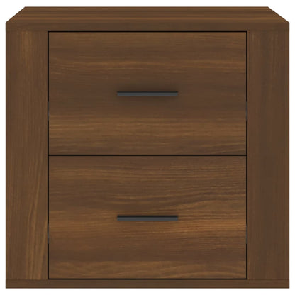 vidaXL Table de chevet Marron aspect chêne 50x39x47 cm
