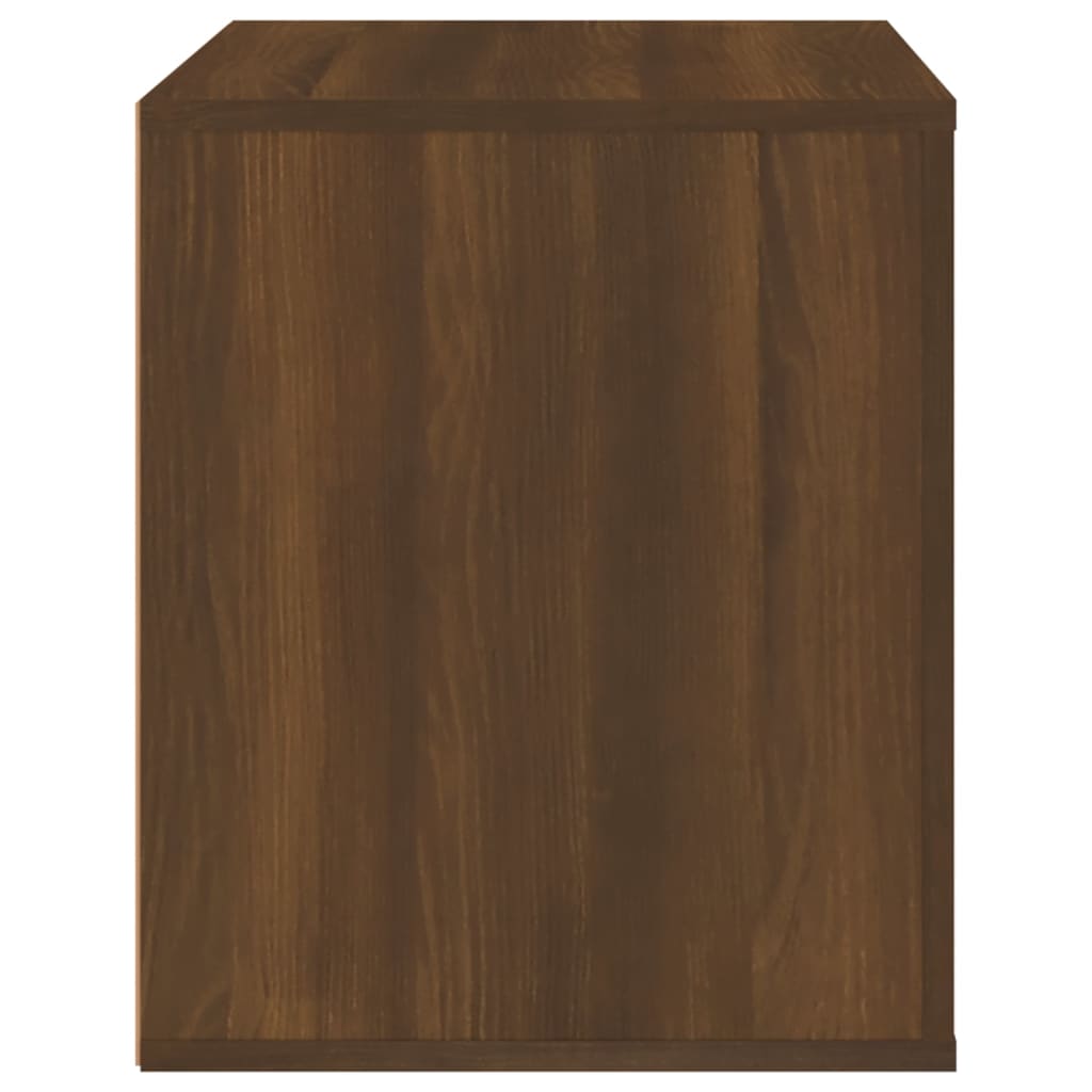 vidaXL Table de chevet Marron aspect chêne 50x39x47 cm