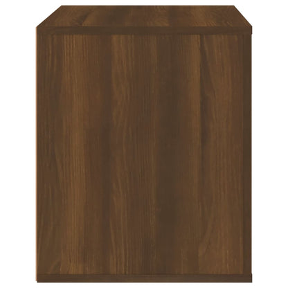 vidaXL Table de chevet Marron aspect chêne 50x39x47 cm