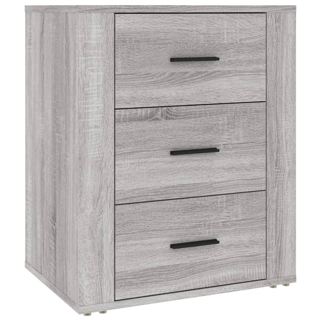 vidaXL Table de chevet gris Sonoma 50x36x60 cm bois d'ingénierie