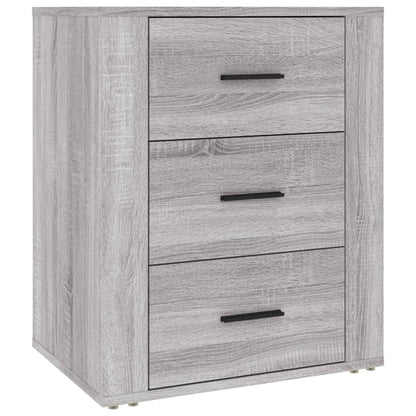 vidaXL Table de chevet gris Sonoma 50x36x60 cm bois d'ingénierie