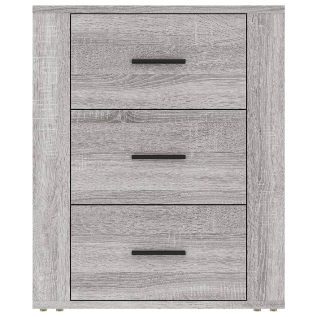 vidaXL Table de chevet gris Sonoma 50x36x60 cm bois d'ingénierie