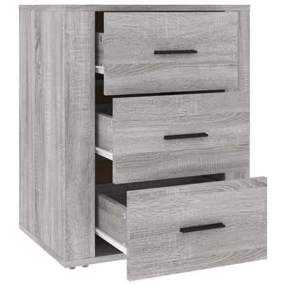 vidaXL Table de chevet gris Sonoma 50x36x60 cm bois d'ingénierie