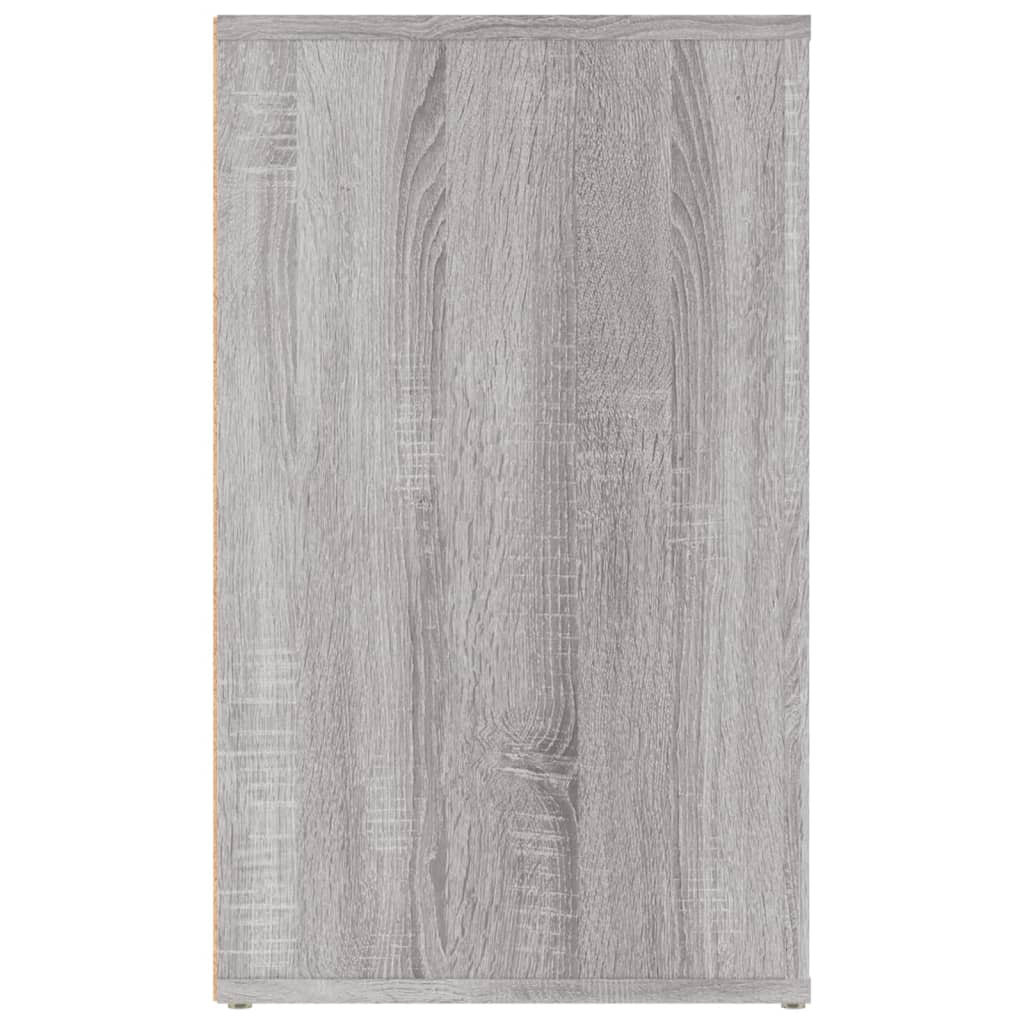 vidaXL Table de chevet gris Sonoma 50x36x60 cm bois d'ingénierie
