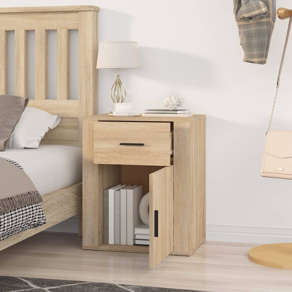 vidaXL Table de chevet chêne sonoma 50x36x60 cm bois d'ingénierie