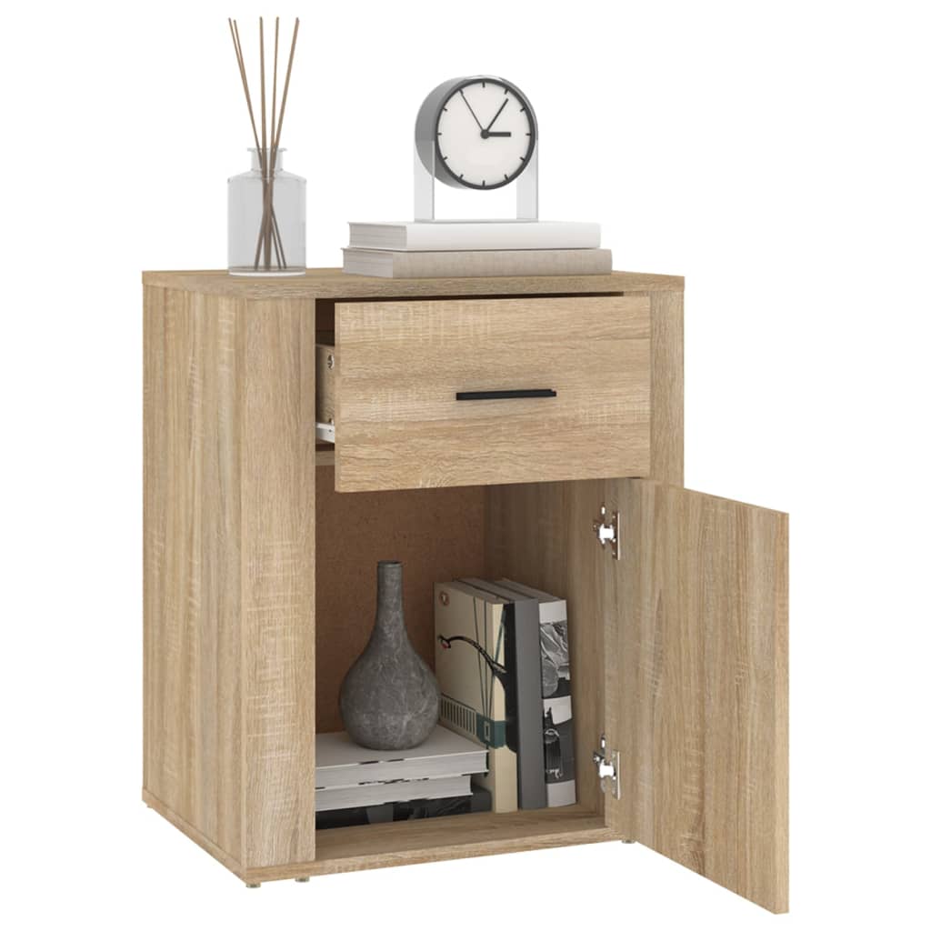 vidaXL Table de chevet chêne sonoma 50x36x60 cm bois d'ingénierie