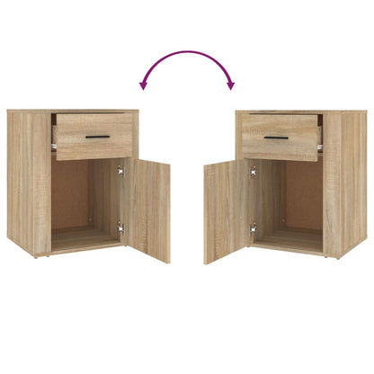 vidaXL Table de chevet chêne sonoma 50x36x60 cm bois d'ingénierie