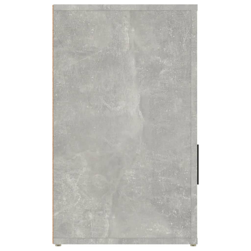 vidaXL Table de chevet gris béton 50x36x60 cm Bois d'ingénierie