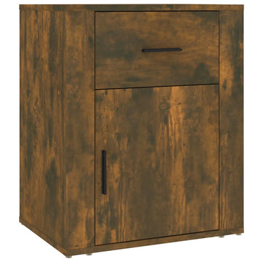 vidaXL Table de chevet chêne fumé 50x36x60 cm bois d'ingénierie