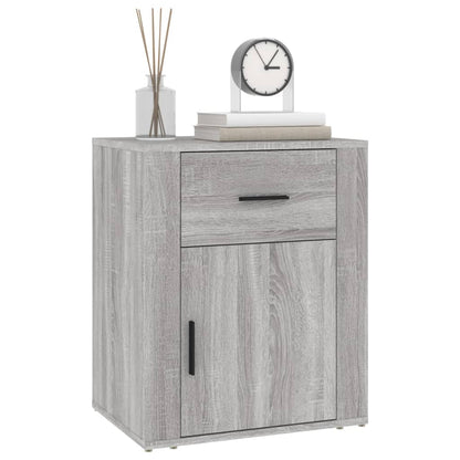 vidaXL Table de chevet gris Sonoma 50x36x60 cm bois d'ingénierie