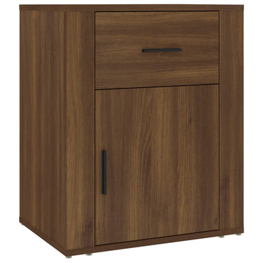 vidaXL Table de chevet aspect chêne marron 50x36x60 cm bois d'ingénierie