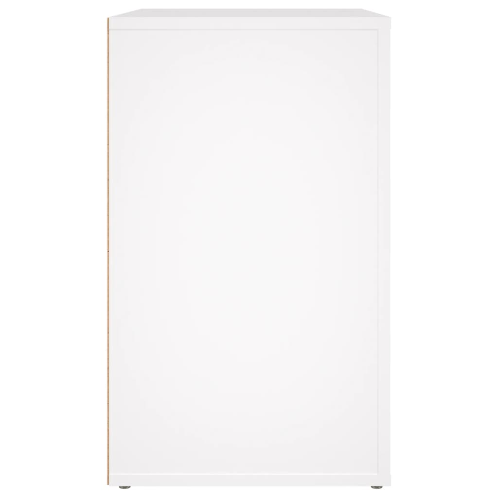 vidaXL Table de chevet blanc 50x36x60 cm en bois d'ingénierie
