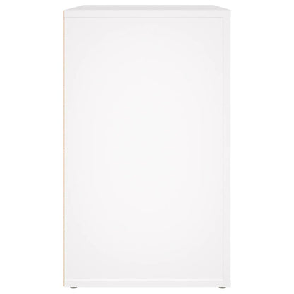 vidaXL Table de chevet blanc 50x36x60 cm en bois d'ingénierie