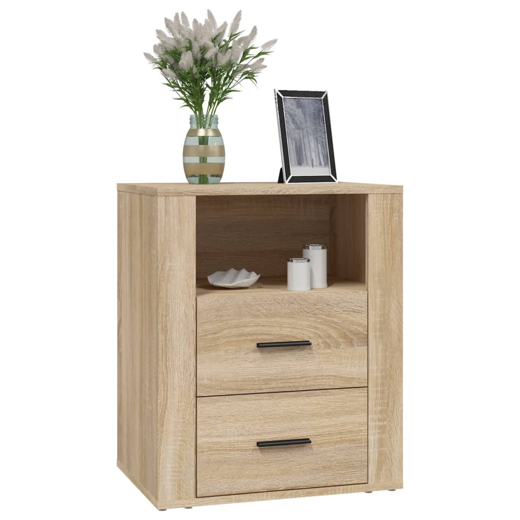 vidaXL Table de chevet chêne sonoma 50x36x60 cm bois d'ingénierie
