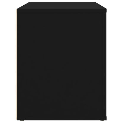 vidaXL Table de chevet Noir 60x36x45 cm Bois d'ingénierie