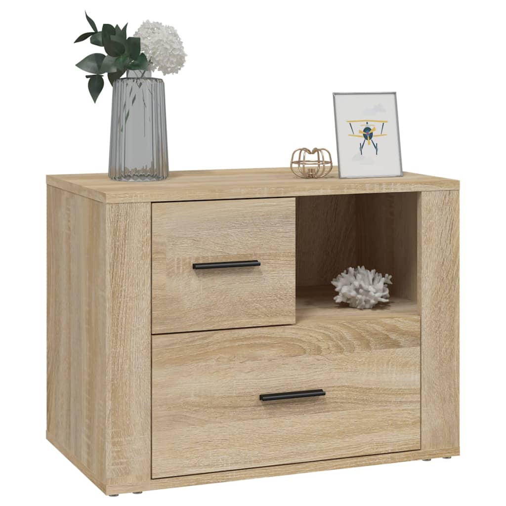 vidaXL Table de chevet chêne Sonoma 60x36x45 cm bois d'ingénierie