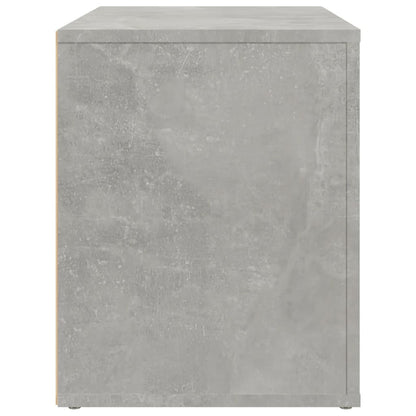 vidaXL Table de chevet gris béton 60x36x45 cm en bois d'ingénierie