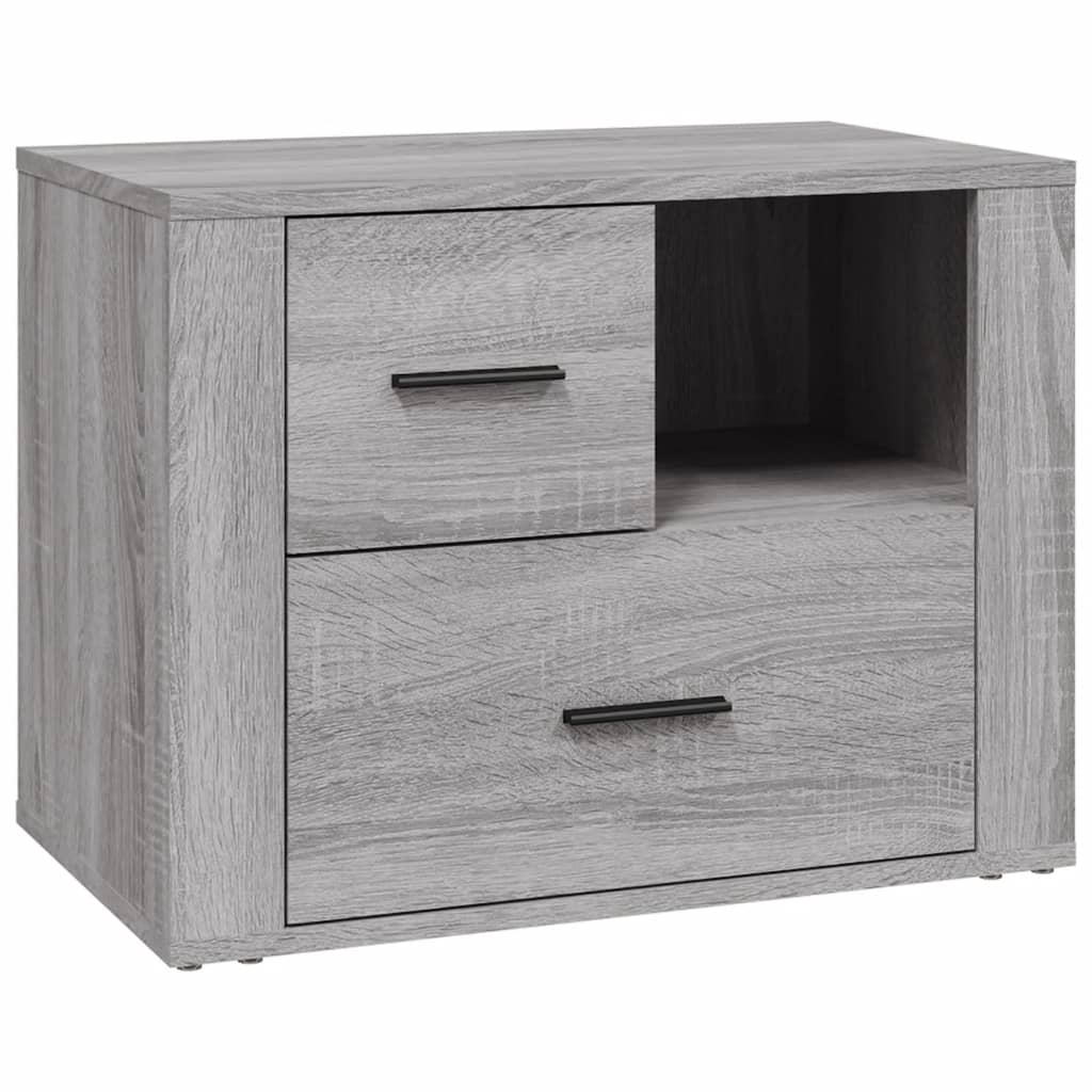vidaXL Table de chevet gris Sonoma 60x36x45 cm Bois d'ingénierie