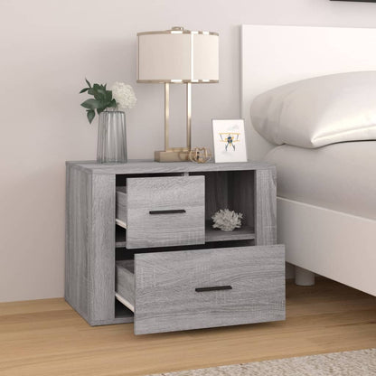 vidaXL Table de chevet gris Sonoma 60x36x45 cm Bois d'ingénierie