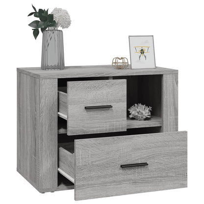 vidaXL Table de chevet gris Sonoma 60x36x45 cm Bois d'ingénierie
