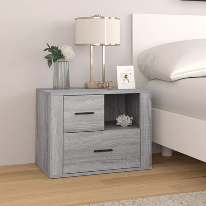 vidaXL Table de chevet gris Sonoma 60x36x45 cm Bois d'ingénierie