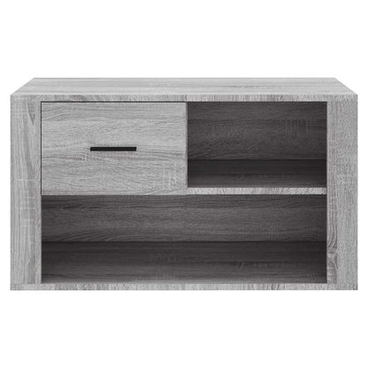 Schuhschrank Grau Sonoma 80x35x45 cm Holzwerkstoff