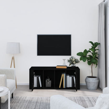 vidaXL Meuble TV Noir 100x35x40 cm Bois d'ingénierie