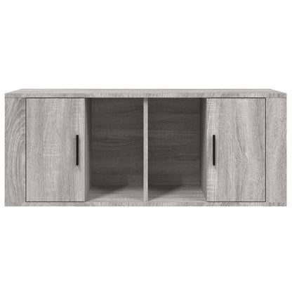 vidaXL TV-Schrank Grau Sonoma 100x35x40 cm Holzwerkstoff